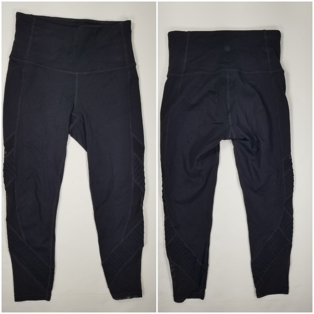 Athleta High Rise Pinstucks Chaturanga Leggings